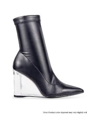 CLEAR VIEW BOOTIE BLACK