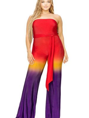 OMBRE OLE’ JUMPSUIT RED