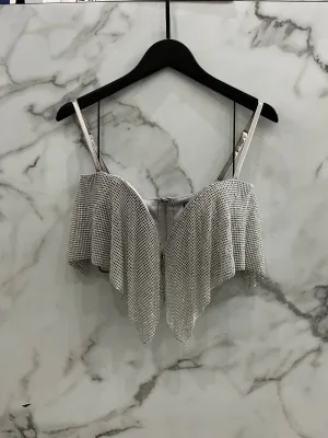 LUXE CRYSTAL CROP SILVER