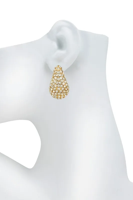Bella V drop earrings, Round cut, Gray, Rose gold-tone plated | Swarovski